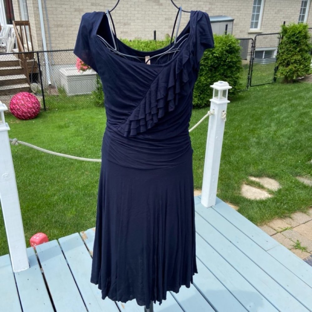 Bailey 44 Navy Blue Dress in Size M GUC